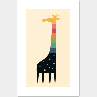 Galaxy Giraffe Posters and Art